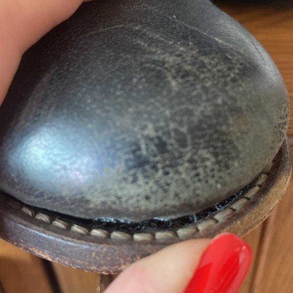 All Saints combat moto motorcycle leather boots size 37 - Picture 7 of 7